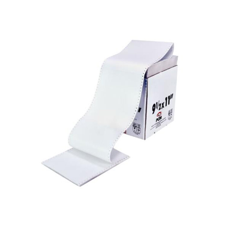 Papel Pcm Stock Ibm 9.5X11 3Tanto Blanco Paq C/100 Pz0 Hojas