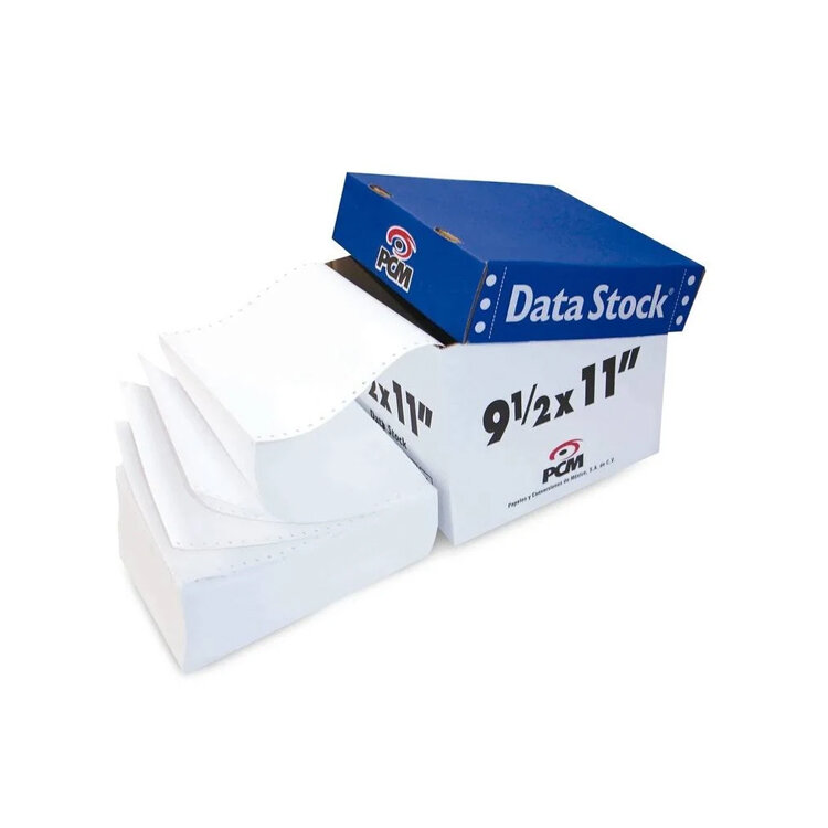 Papel Pcm Stock Ibm 9.5X11" 2Tanto Blanco C/1500 Hojas