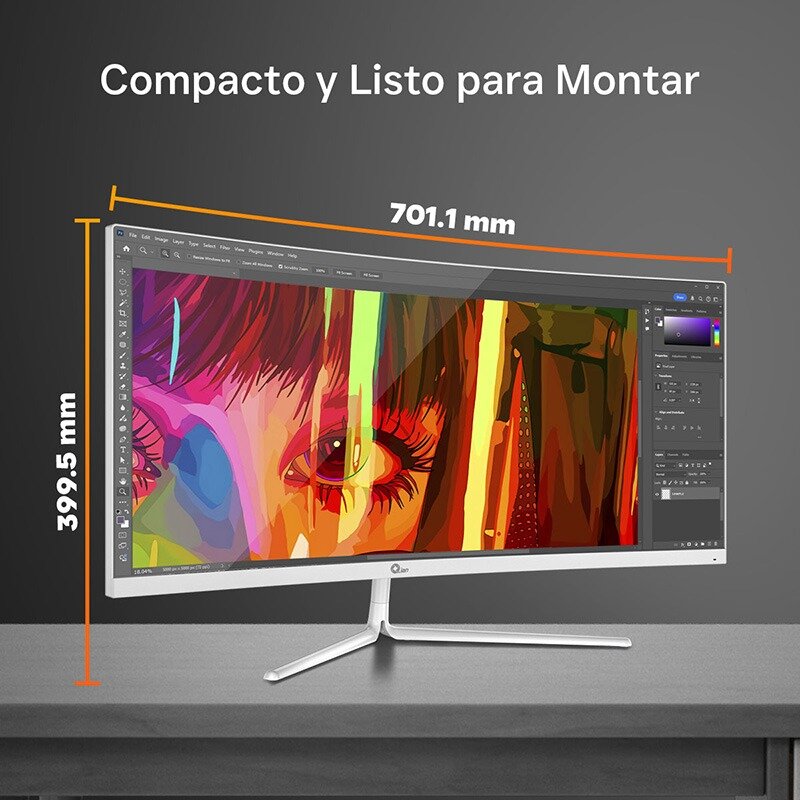 Monitor Curvo Qian 30" Uwfhd 200Hz 10Ms Hdmi Dp Qmc-Va30-02