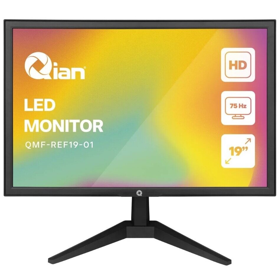 Monitor Qian Office Mate 19" Hd 1X Hdmi 1X Vga Qmf-Ref19-01