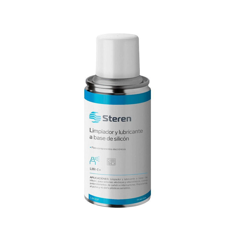Limpiador Steren Y Lubricante Con Base De Silicon 170Ml Lim-E+