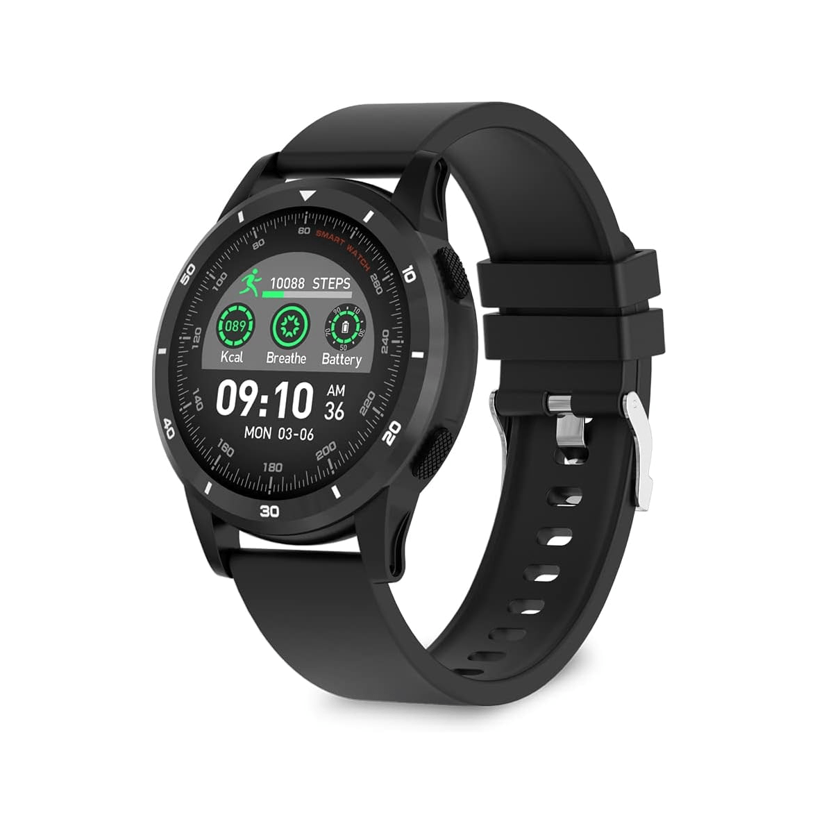 Smartwatch Tech Pad Sw Sport Pro 1" Ips Ip67 Android Y Ios Bluetooth Negro / Negro Sw Sport Pro