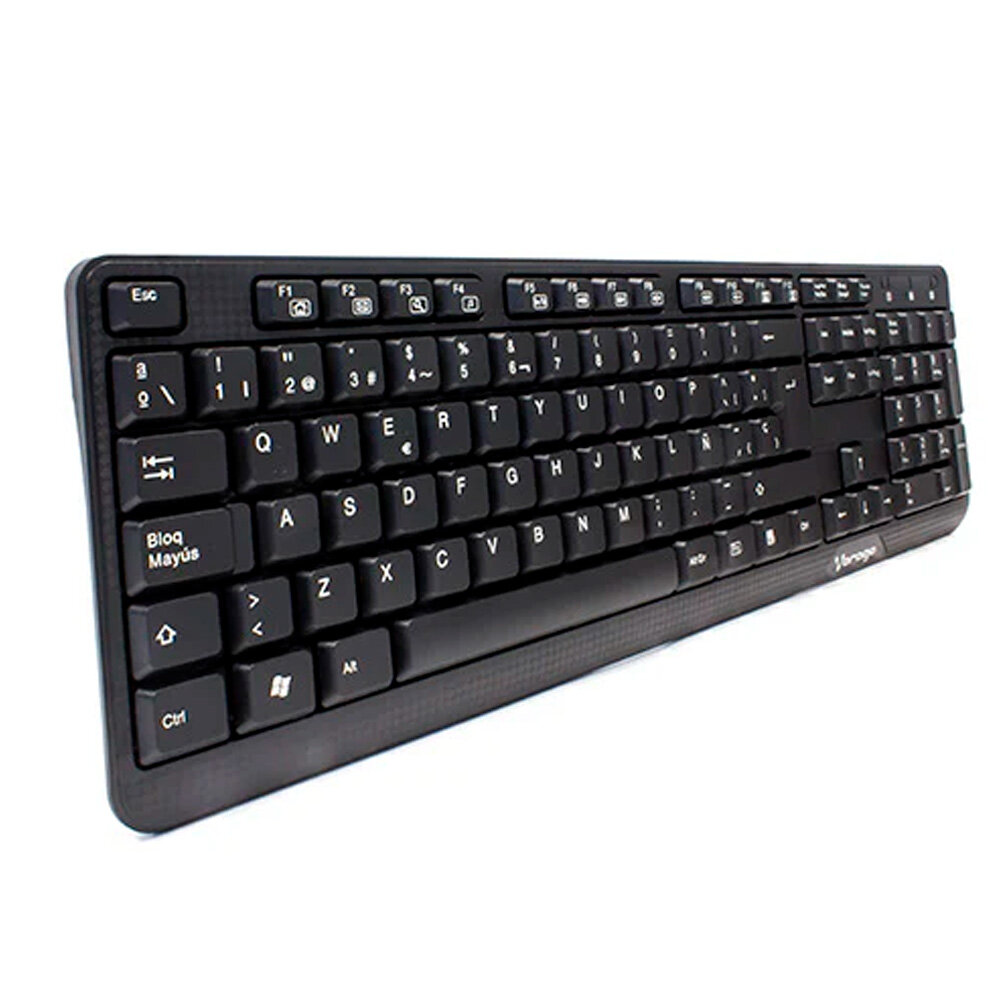 Teclado Vorago Kb-102 Multimedia Español Alámbrico Usb Negro Ac-445896-1