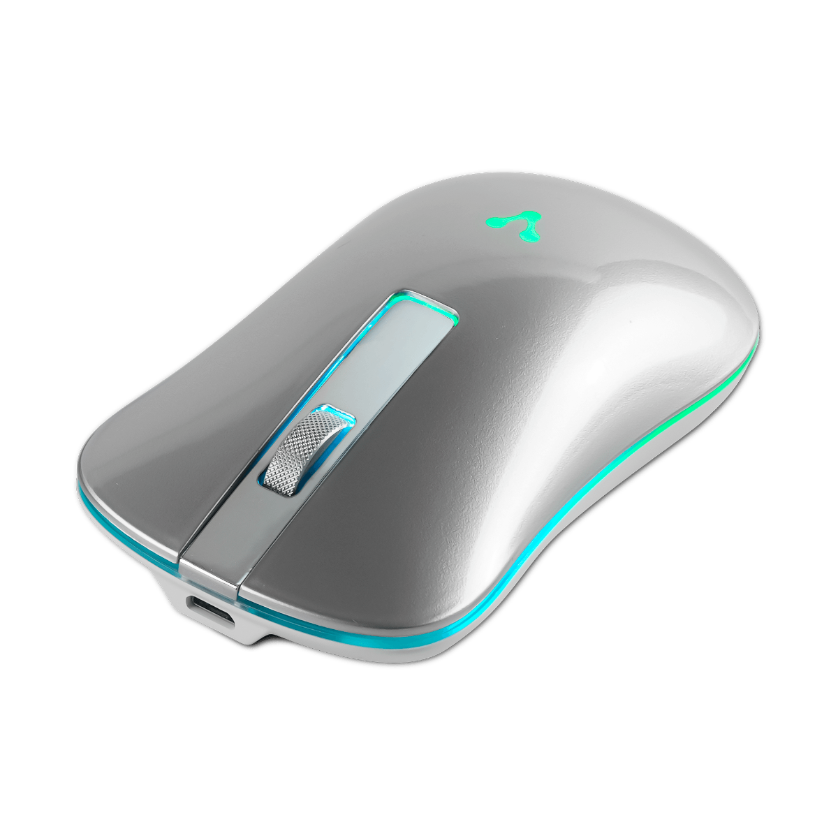 Mouse Gamer Vorago Mo-305 Rgb Óptico 1600Dpi 4 Botones Inalámbrico Recargable Plata Mo-305-Sl-Pl