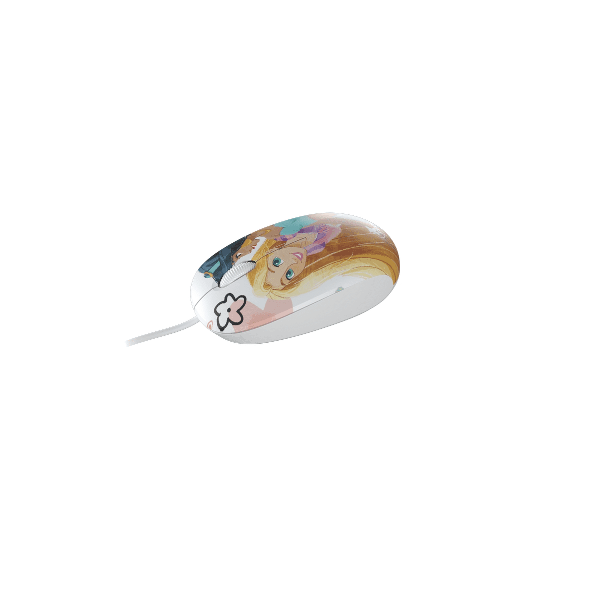 Mouse Xtech Xtm-D406Ps Princesas Disney Óptico 1200Dpi Alámbrico 1.4M Usb