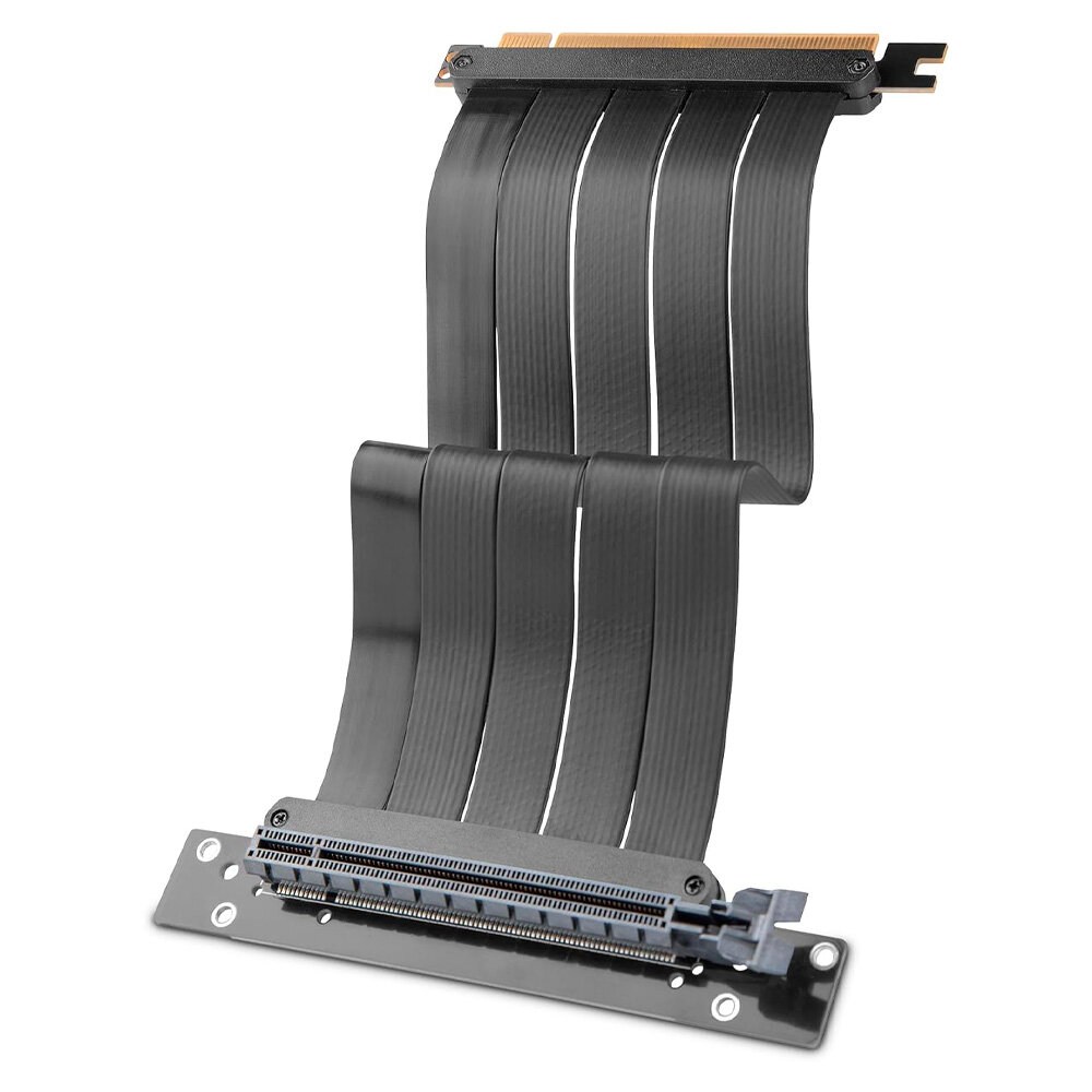 Cable De Extensión Pci-E 4.0 Yeyian Riser Mirage 420Mm Para Gpu En Vertical Negro Yyg-Gchvt-P1