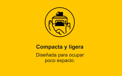Compacta y ligera